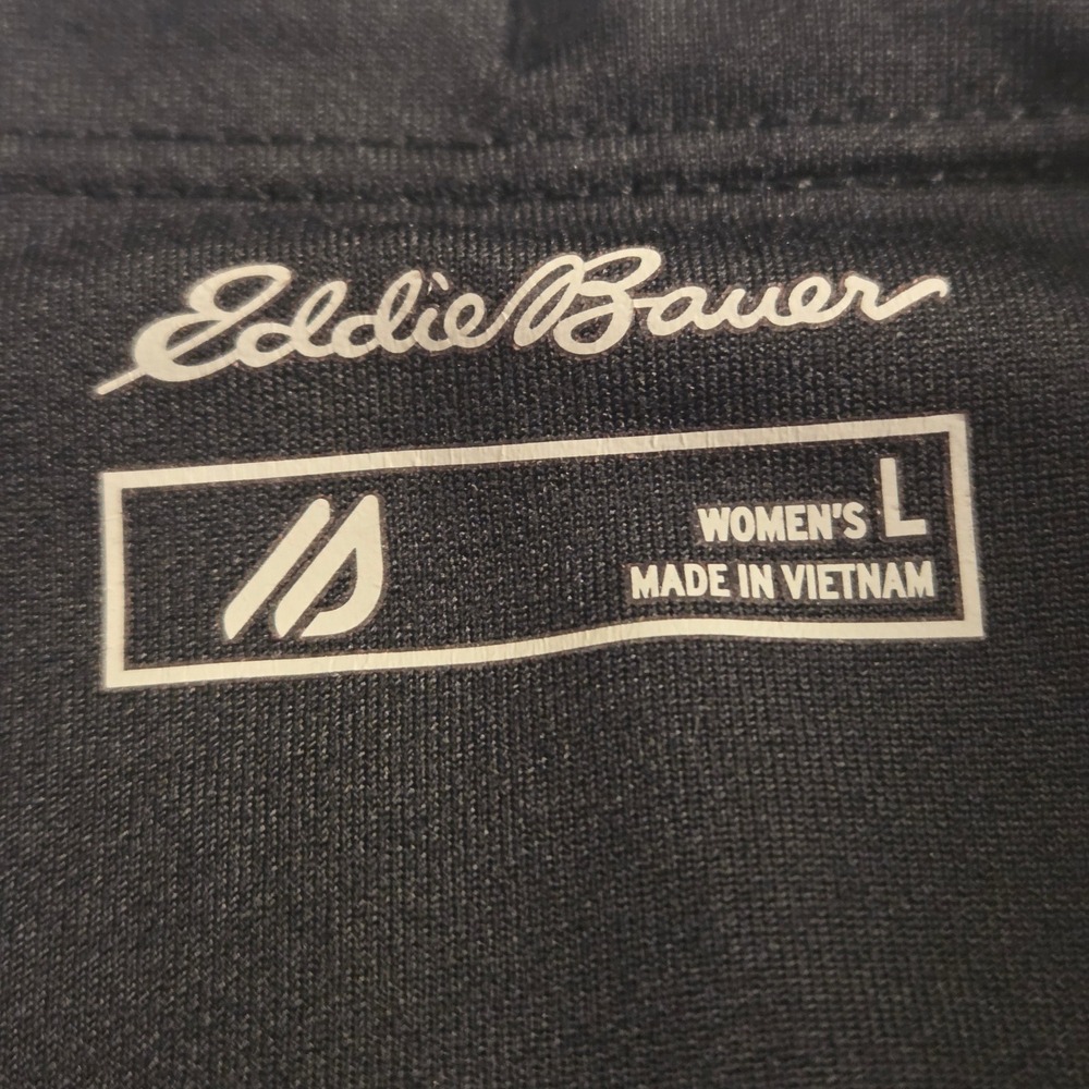 Eddie Bauer‎ Women's Fleece Lined Legging Size L High Waist Black Pockets - Picture 3 of 9